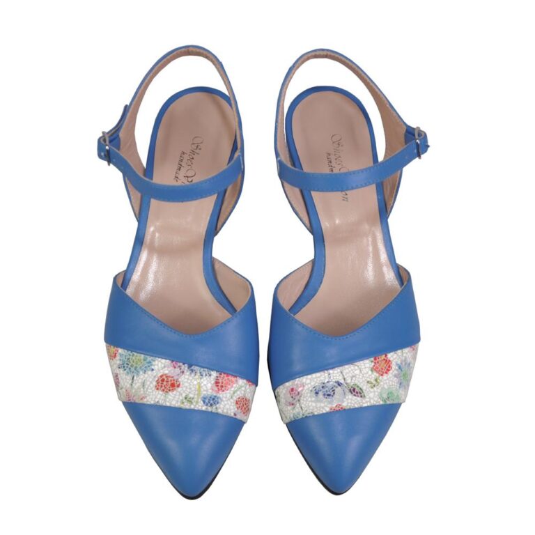 pantofi albastri piele toc mic3