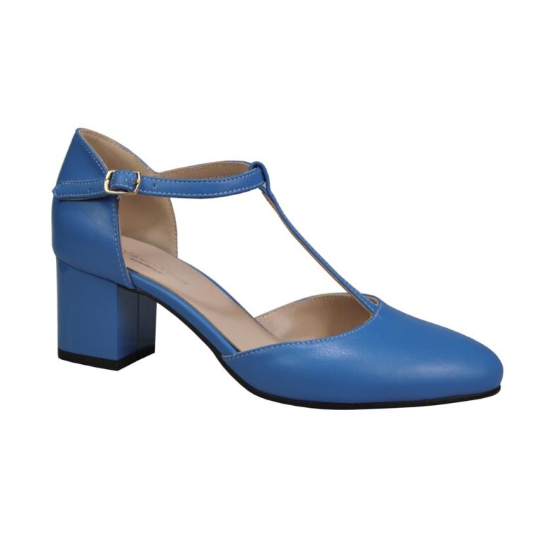 pantofi albastri piele0