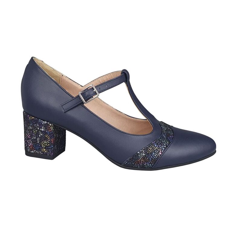 pantofi bleumarin piele barete1