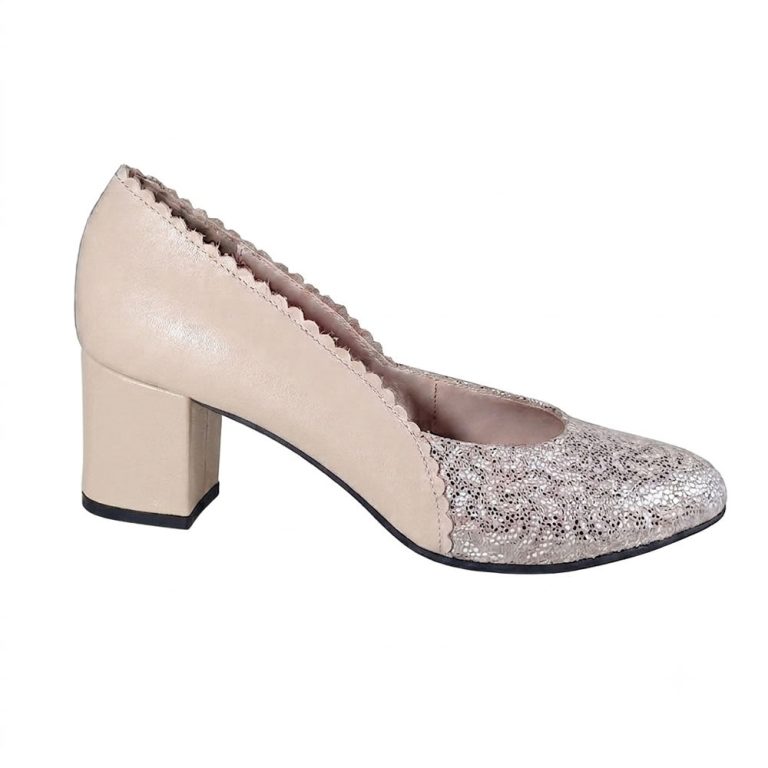 pantofi bej piele moale alice13