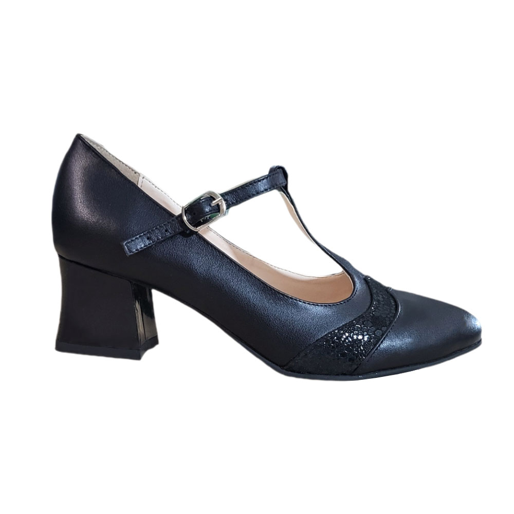 pantofi-eleganti-cu-toc-mic-din-piele-naturala-negri-cu-bareta-glezna Pantofi eleganti negri din piele cu toc mic SV343 - imagine 1